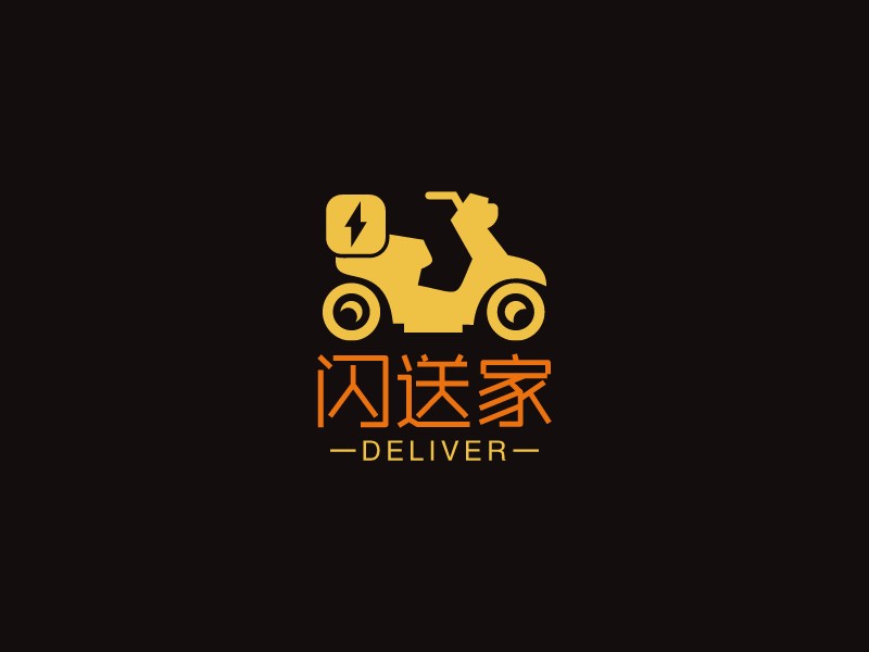 闪送家logo设计