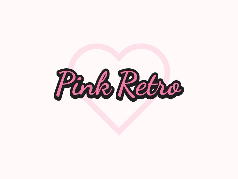 Pink Retrologo设计